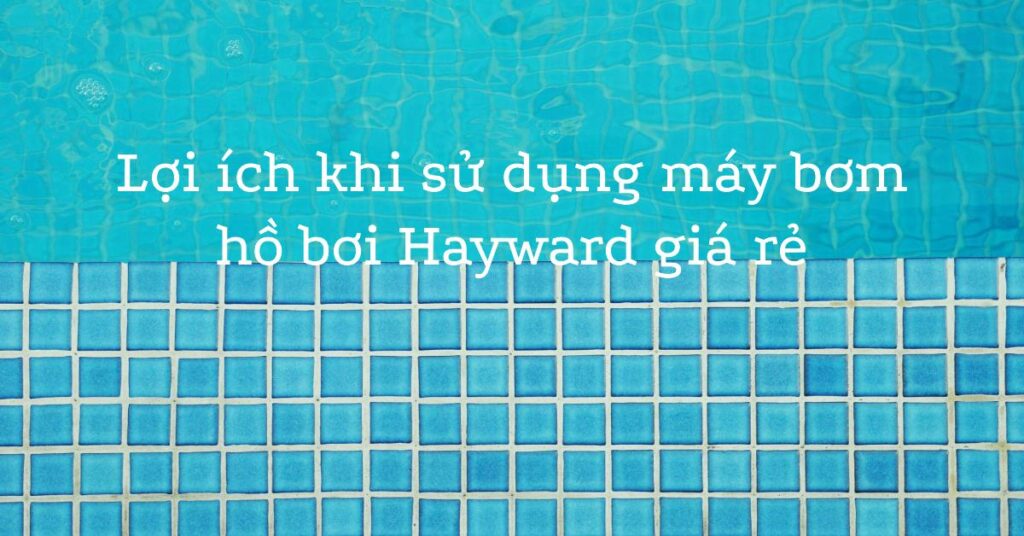 Lợi ích khi sử dụng máy bơm hồ bơi Hayward giá rẻ