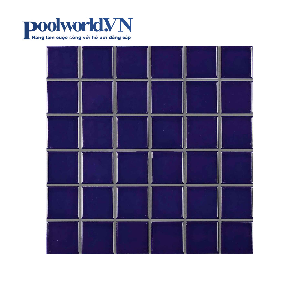 Ceramic-48TG345 Gạch hồ bơi Ceramic đơn màu 48TG345
