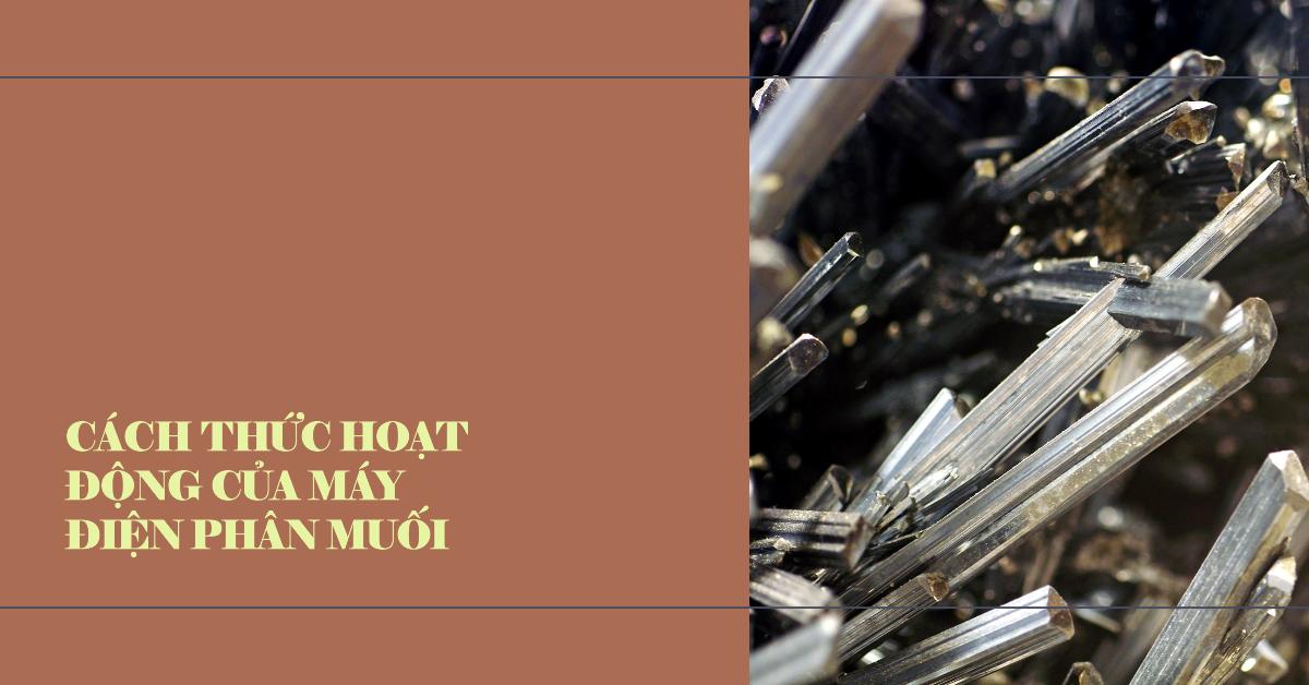 Cách thức hoạt động của máy điện phân muối