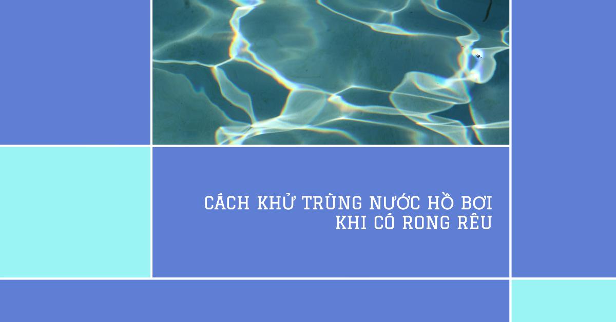 Cách khử trùng nước hồ bơi khi có rong rêu