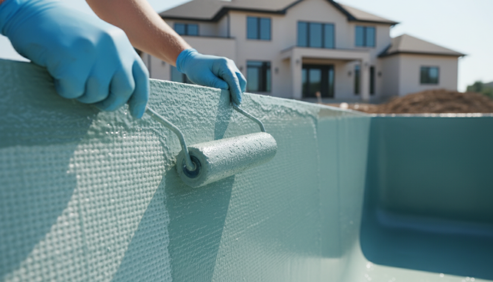 Quy trình phủ composite sợi thủy tinh cho hồ bơi