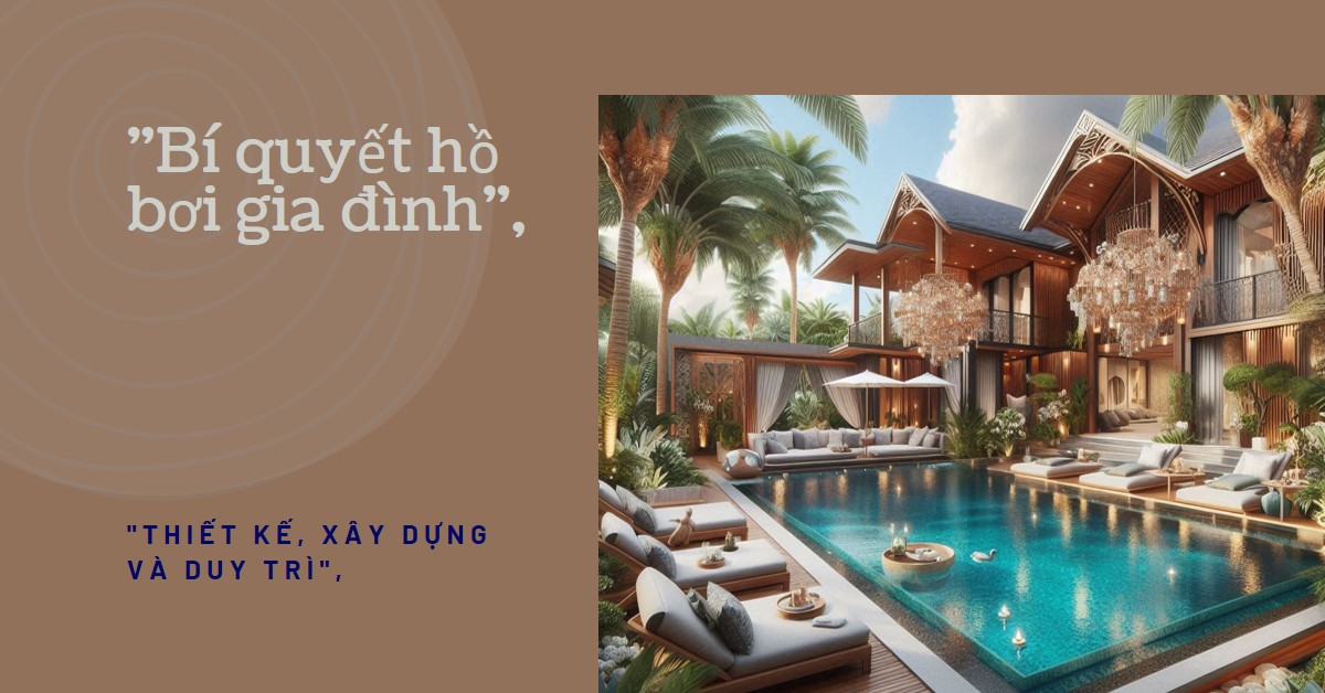 Hồ bơi gia đình: Từ A-Z bí quyết thiết kế, xây dựng & duy trì hoàn hảo