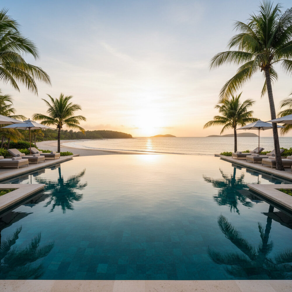 Chi phí thiết kế và thi công hồ bơi resort toàn diện 02