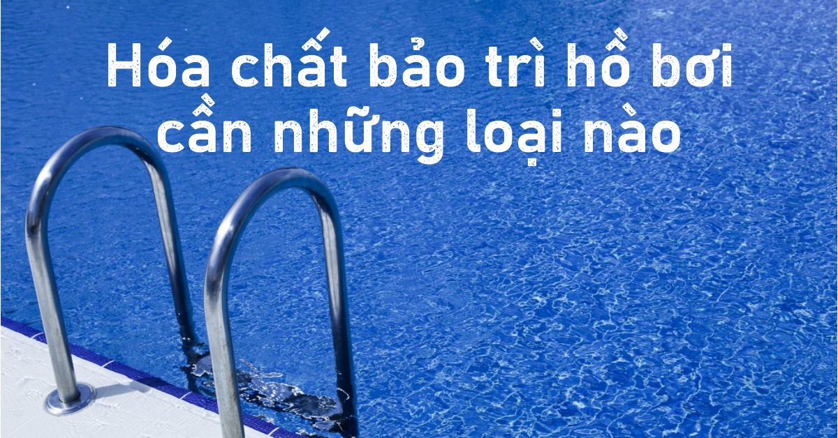 Hóa chất bảo trì hồ bơi cần những loại nào
