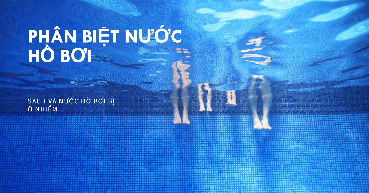 Phân biệt nước hồ bơi sạch và nước hồ bơi bị ô nhiễm
