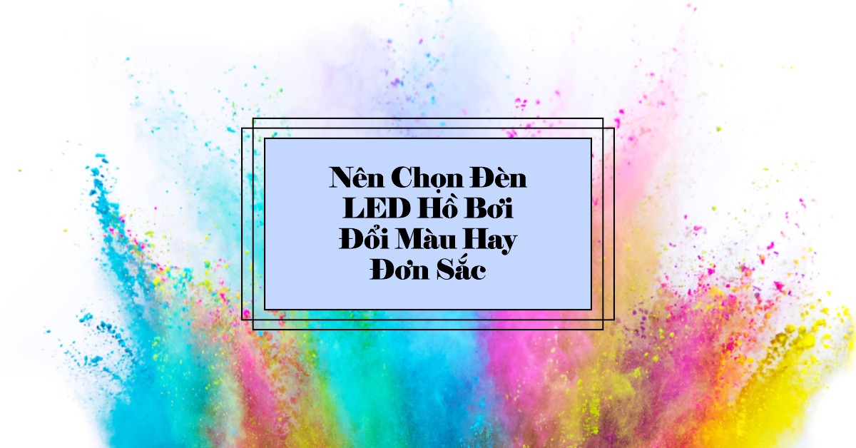 Nên Chọn Đèn LED Hồ Bơi Đổi Màu Hay Đơn Sắc