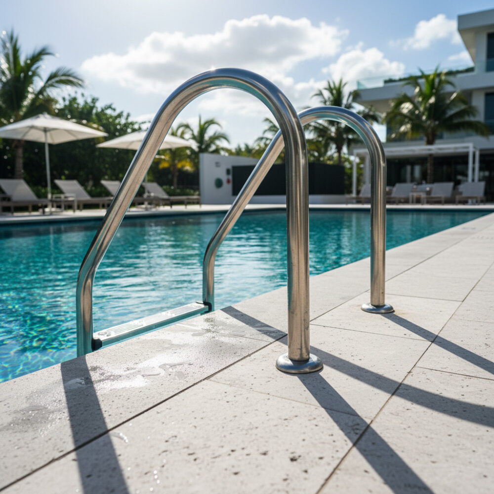 Thang Hồ Bơi Inox 316