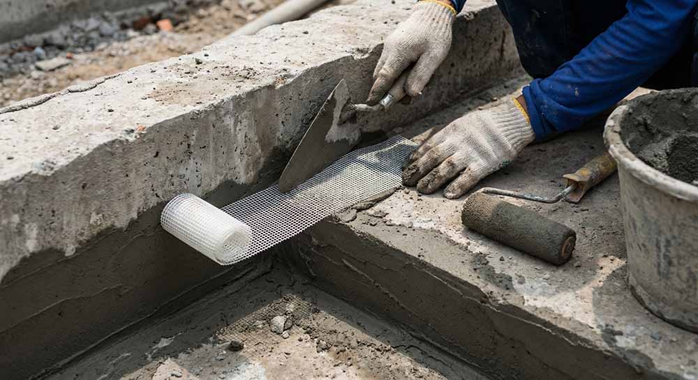 Gia cố lưới thủy tinh - Bước bắt buộc thường bị các đội thợ khoán bỏ qua