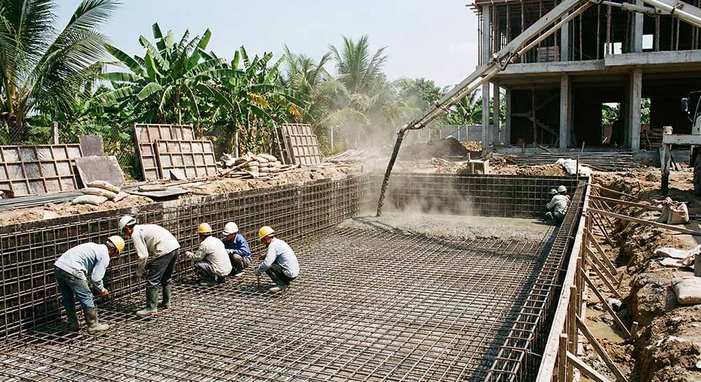 Kết cấu thép 2 lớp - Xương sống tạo nên độ bền 50 năm cho hồ bơi bê tông